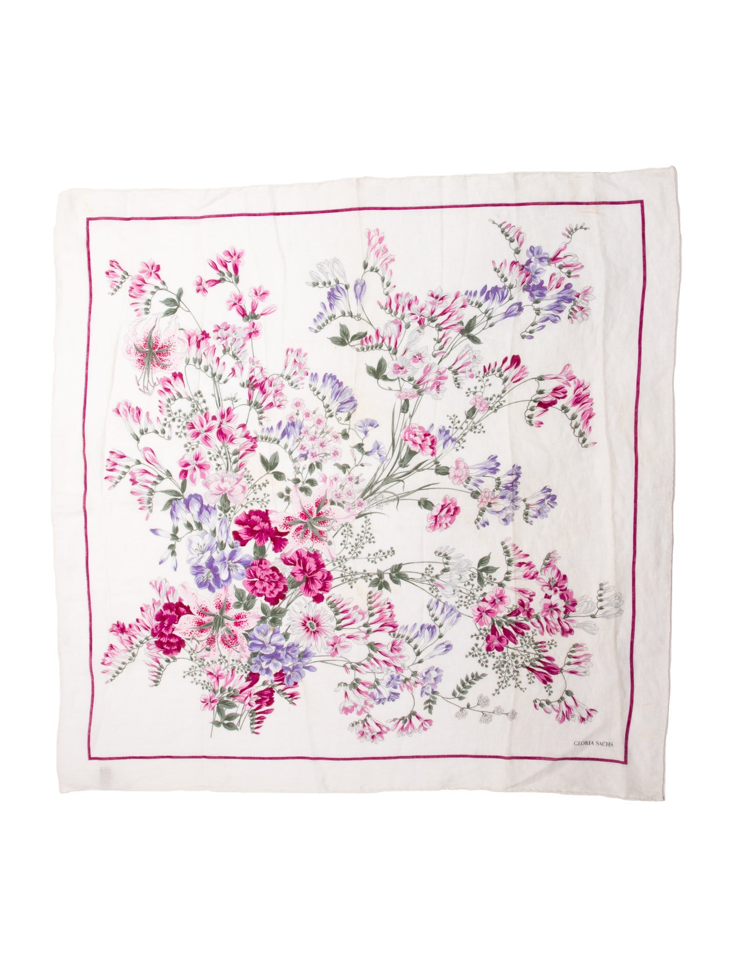 Gloria Sachs Floral Print Scarf