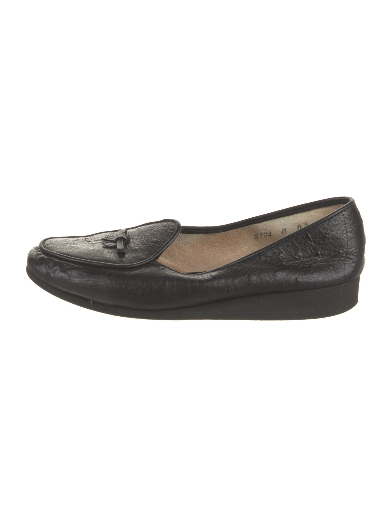 Belgian Shoes Leather Bow Accents Loafers