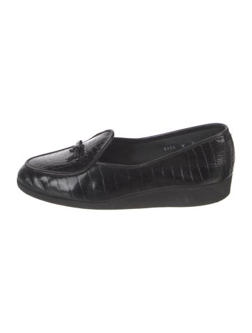 Belgian Shoes Flats Patent Leather Animal Print Loafers 5