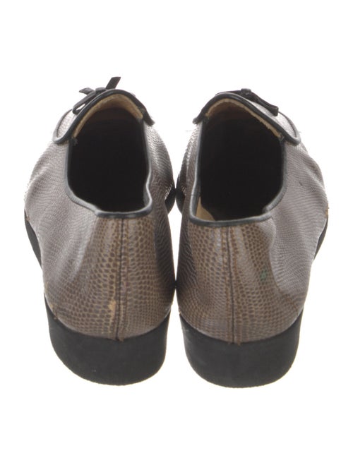 Belgian Shoes Leather Animal Print Loafers