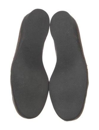 Belgian Shoes Leather Animal Print Loafers