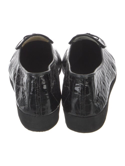 Belgian Shoes Patent Leather Animal Print Loafers