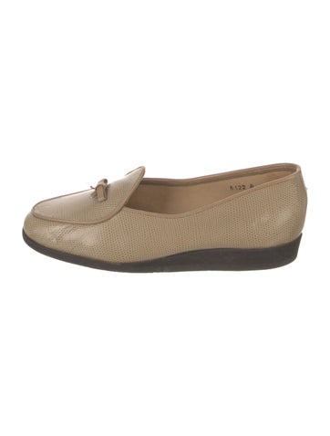 Belgian Shoes Flats Leather Bow Accents Loafers 4.5