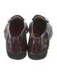 Belgian Shoes Embossed Leather Animal Print Loafers