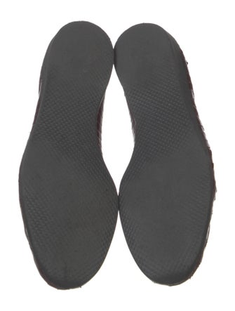 Belgian Shoes Embossed Leather Animal Print Loafers