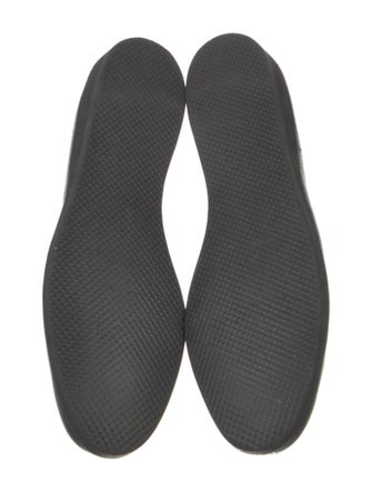 Belgian Shoes Embossed Leather Bow Accents Loafers