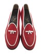 Belgian Shoes Canvas Bow Accents Loafers