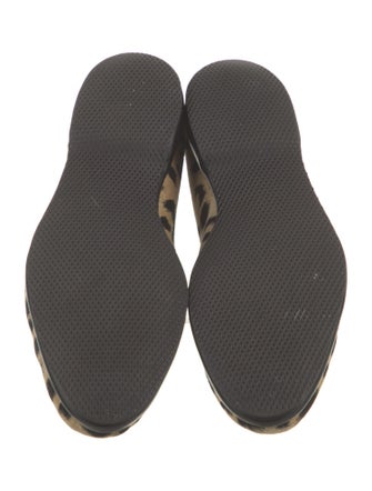 Belgian Shoes Ponyhair Animal Print Loafers