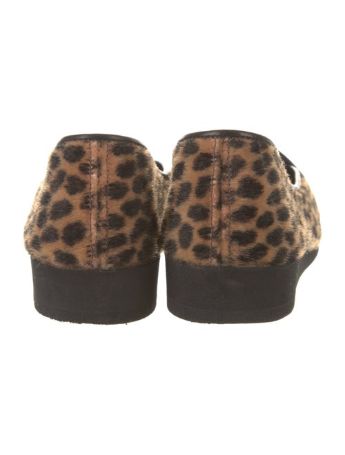 Belgian Shoes Ponyhair Animal Print Loafers