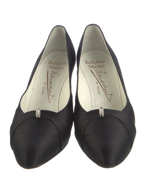 Belgian Shoes Satin Pumps