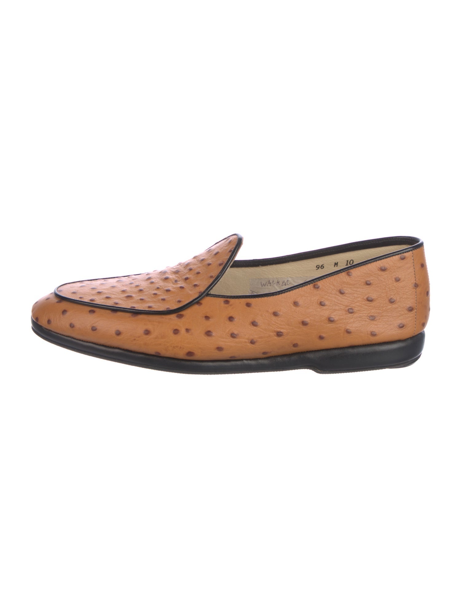 Belgian Shoes Ostrich Loafers