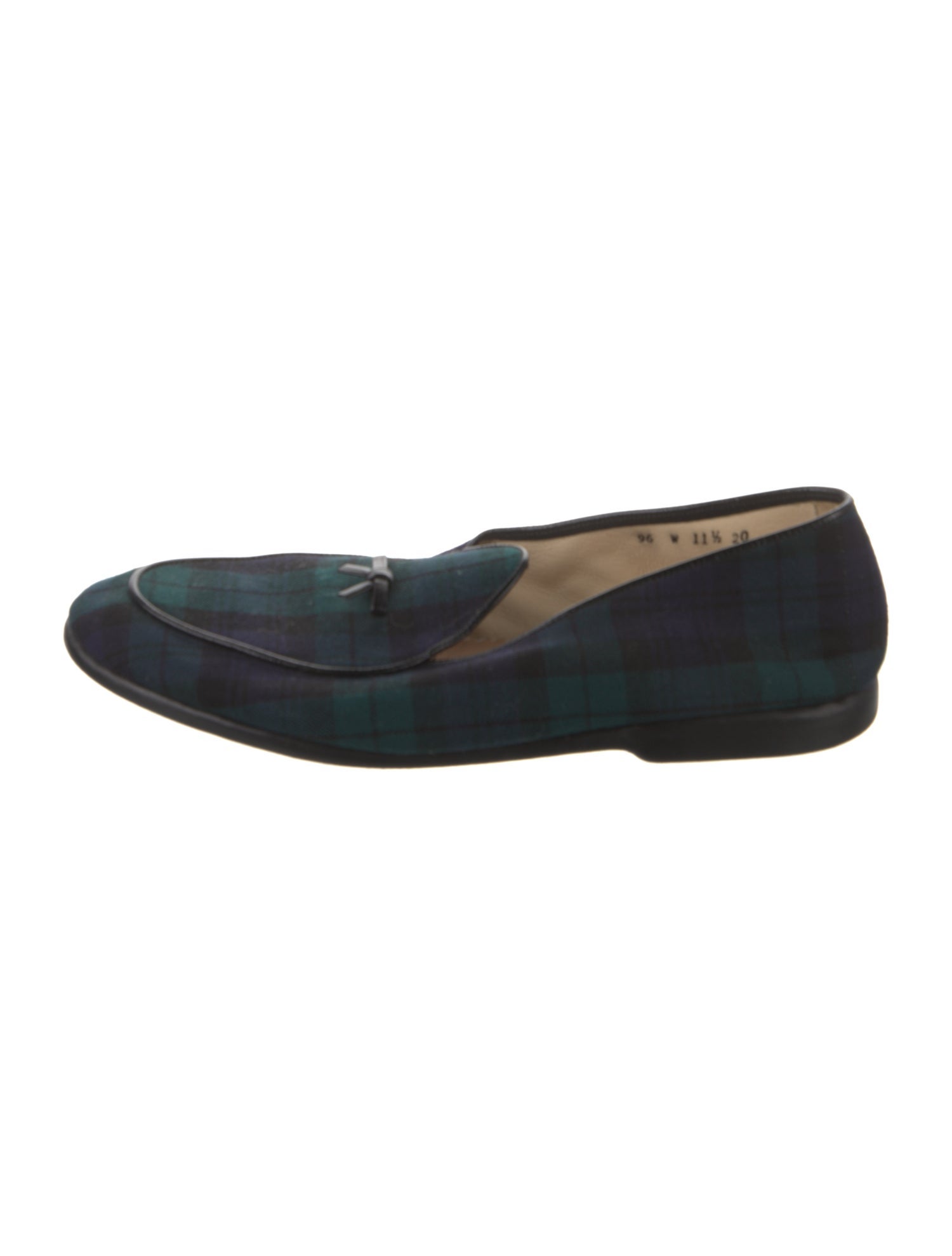 Belgian Shoes Plaid Print Drivers