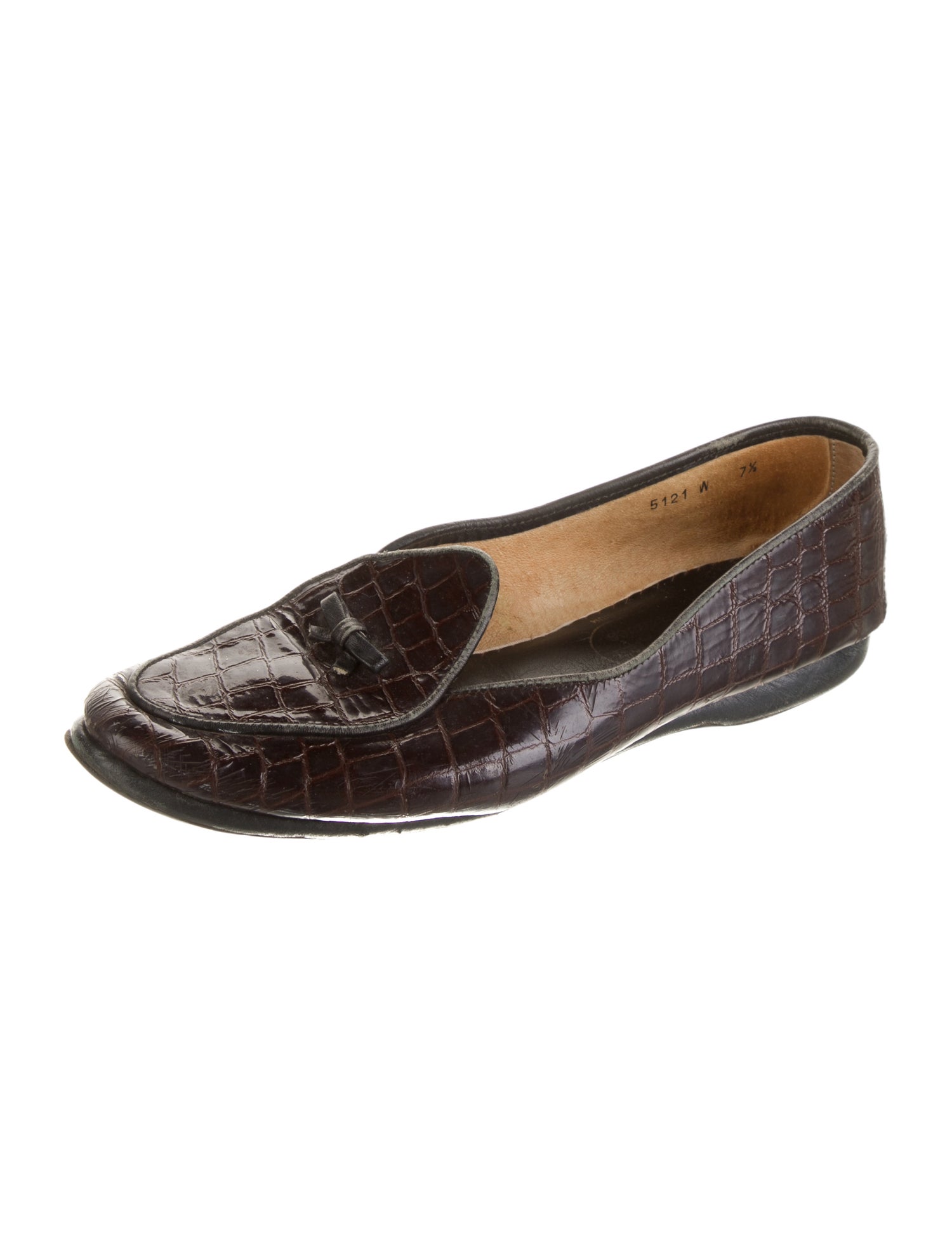 Belgian Shoes Patent Leather Bow Accents Loafers