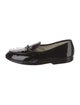 Belgian Shoes Patent Leather Bow Accents Loafers