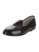 Belgian Shoes Patent Leather Bow Accents Loafers