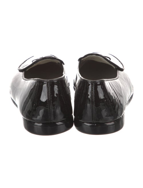 Belgian Shoes Patent Leather Bow Accents Loafers