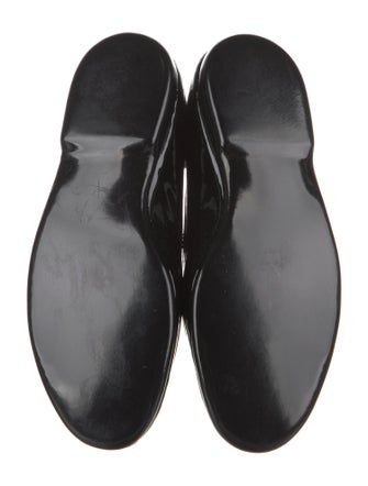 Belgian Shoes Patent Leather Bow Accents Loafers