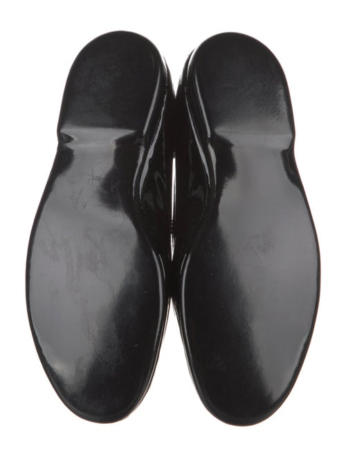 Belgian Shoes Patent Leather Bow Accents Loafers