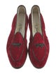 Belgian Shoes Velvet Bow Accents Loafers