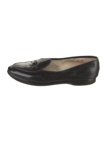 Belgian Shoes Flats Patent Leather Bow Accents 5