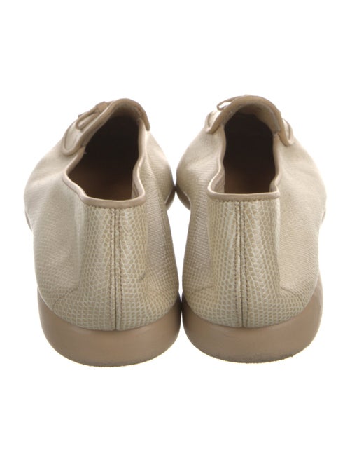 Belgian Shoes Embossed Leather Loafers