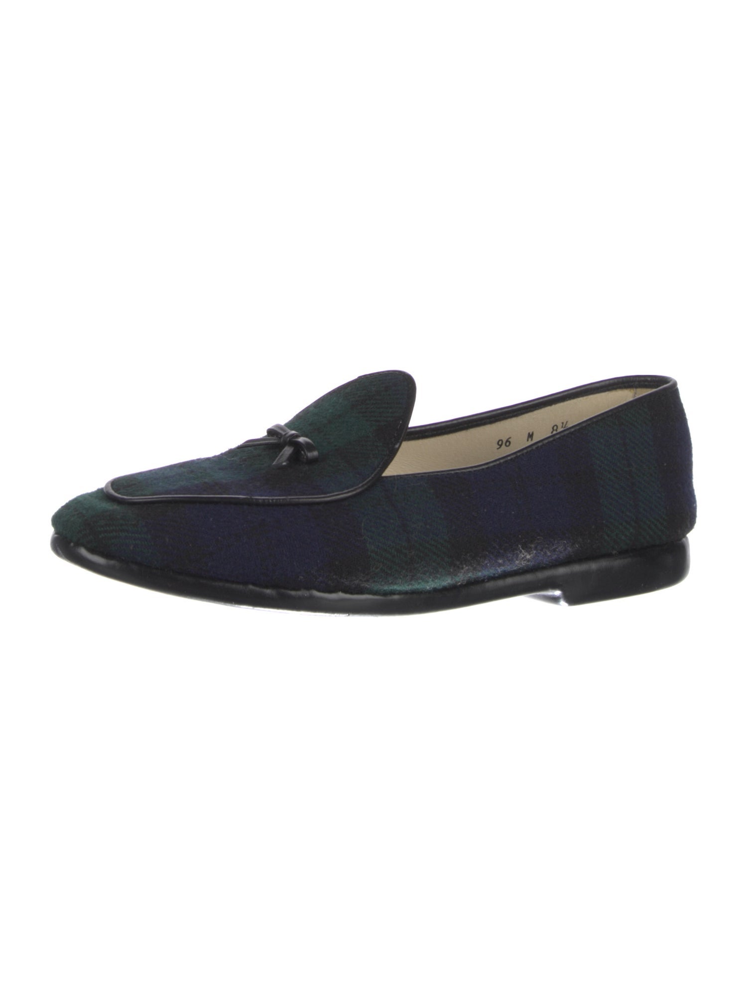 Belgian Shoes Suede Bow Accents Loafers