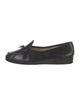 Belgian Shoes Leather Bow Accents Loafers