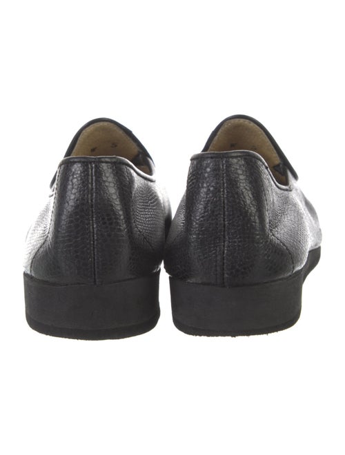 Belgian Shoes Leather Bow Accents Loafers