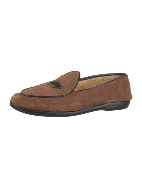 Belgian Shoes Suede Loafers