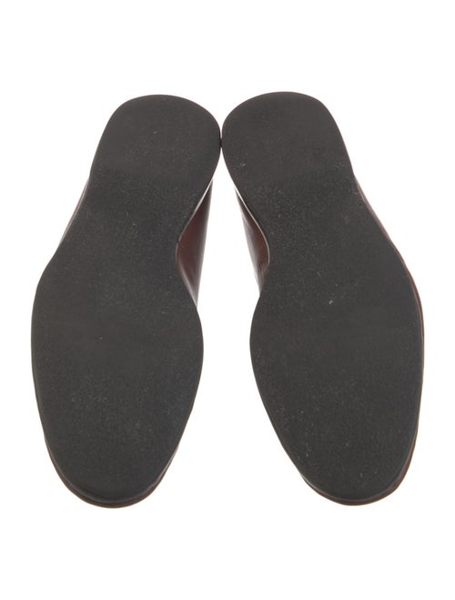 Belgian Shoes Leather Bow Accents Loafers