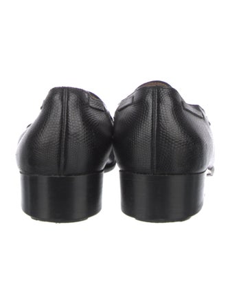 Belgian Shoes Leather Tassel Accents Pumps