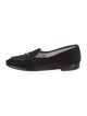 Belgian Shoes Velvet Bow Accents Loafers