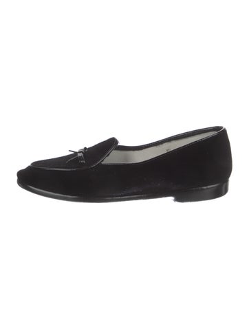 Belgian Shoes Flats Velvet Bow Accents Loafers 4