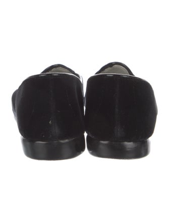 Belgian Shoes Velvet Bow Accents Loafers