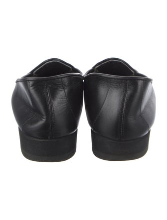 Belgian Shoes Leather Bow Accents Loafers