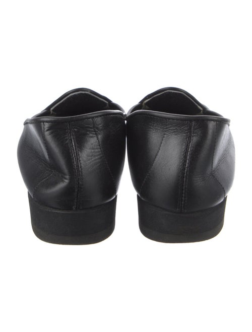 Belgian Shoes Leather Bow Accents Loafers