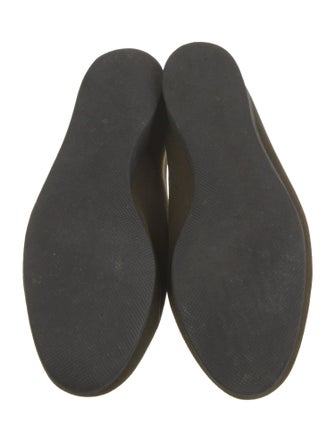 Belgian Shoes Suede Bow Accents Loafers