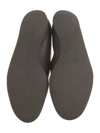 Belgian Shoes Leather Bow Accents Loafers