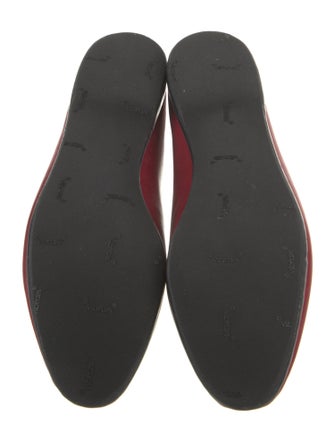 Belgian Shoes Leather Bow Accents Loafers