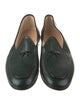 Belgian Shoes Embossed Leather Bow Accents Loafers