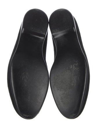 Belgian Shoes Suede Bow Accents Loafers