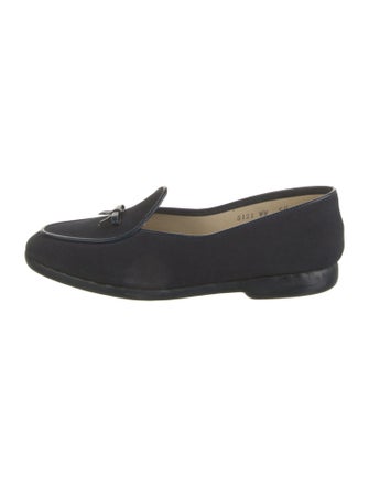 Belgian Shoes Suede Bow Accents Loafers