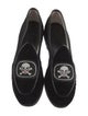 Belgian Shoes Velvet Bow Accents Loafers