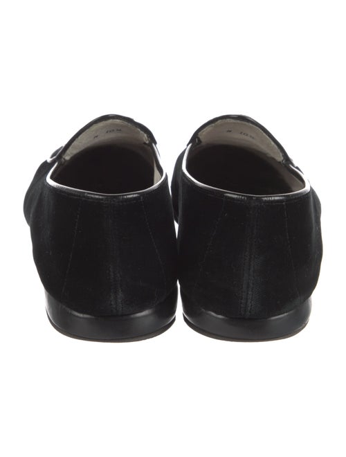Belgian Shoes Velvet Bow Accents Loafers