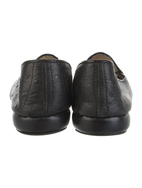 Belgian Shoes Ostrich Bow Accents Loafers