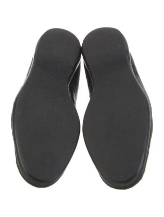 Belgian Shoes Ostrich Bow Accents Loafers