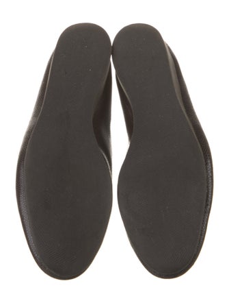 Belgian Shoes Embossed Leather Bow Accents Loafers