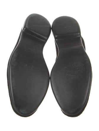 Belgian Shoes Suede Bow Accents Loafers