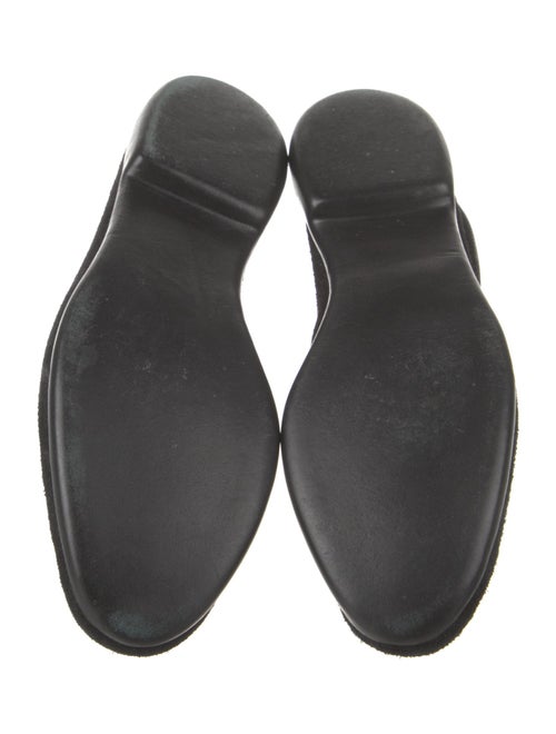 Belgian Shoes Suede Bow Accents Loafers