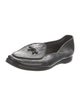 Belgian Shoes Embossed Leather Bow Accents Loafers